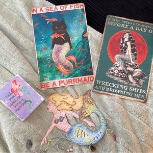 Mermaid Themed Wall Art Set